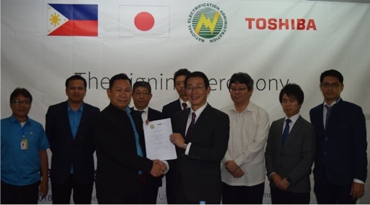 Toshiba and National Electrification Administration partner to promote hydrogen energy supply in the Philippines