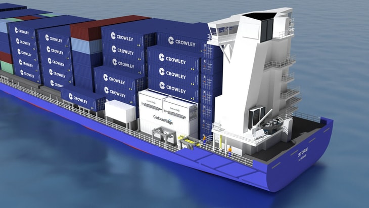 Carbon Ridge and Crowley launch advanced onboard carbon capture project