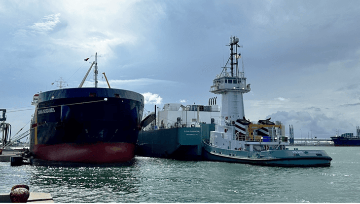 Clean Canaveral completes first LNG bunkering of cargo vessel