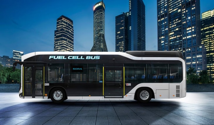 Toyota launches Sora production model fuel cell bus