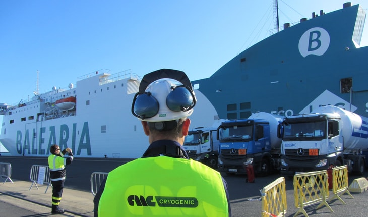 Baleària, CMC Cerezuela and ESK test innovative high-speed LNG bunkering