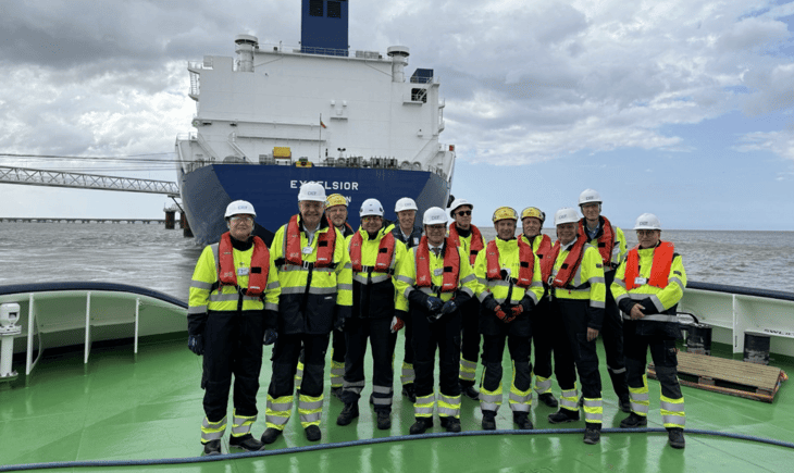 Second floating LNG terminal starts up at German port