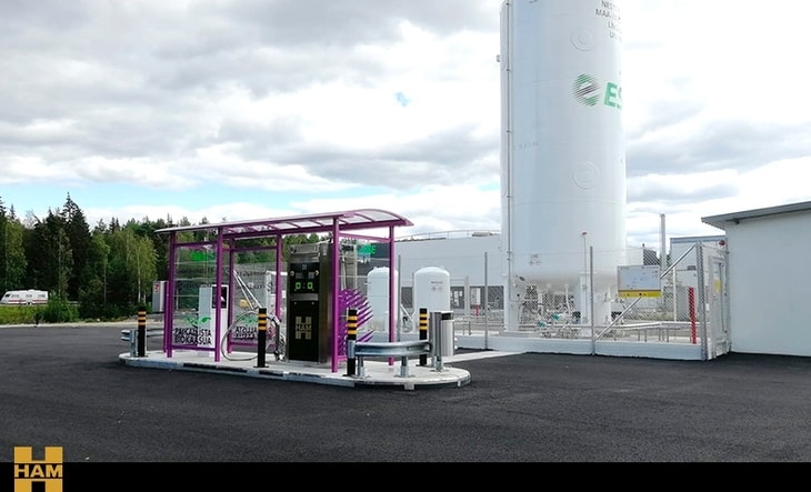 New Finland LNG station and regasification plant built by HAM