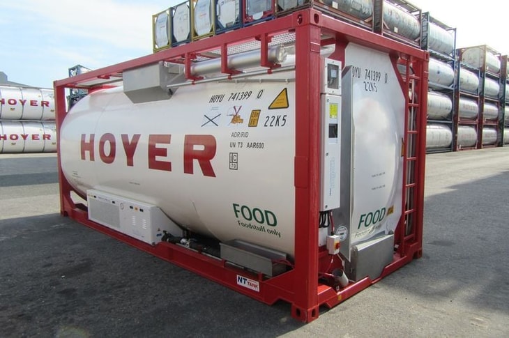 HOYER expands foodstuff tank container fleet