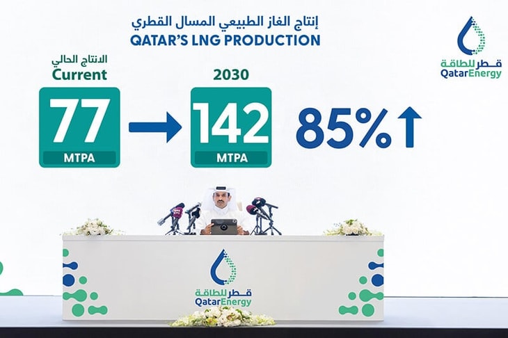 Qatar to raise LNG production capacity to 142 Mtpa