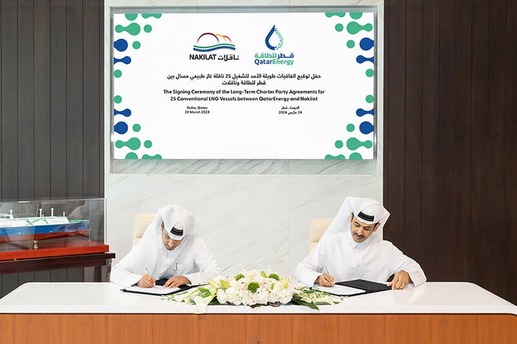 QatarEnergy officially signs 25-vessel charter with Nakilat