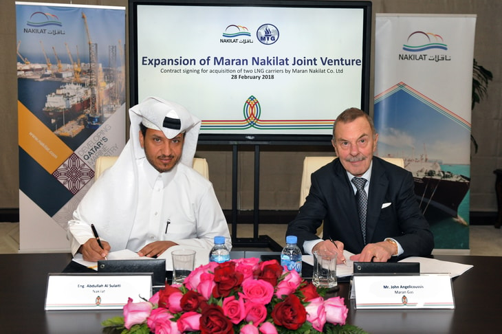 Nakilat expands joint venture partnership with Maran Gas