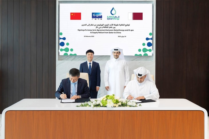 QatarEnergy signs 20-year helium supply deal with G-gas for China