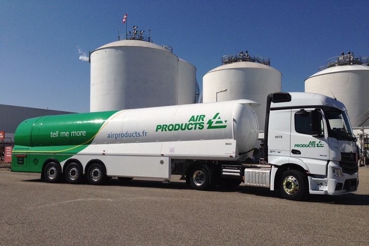 Air Products rolls out new environmentally friendly trailer fleet in France