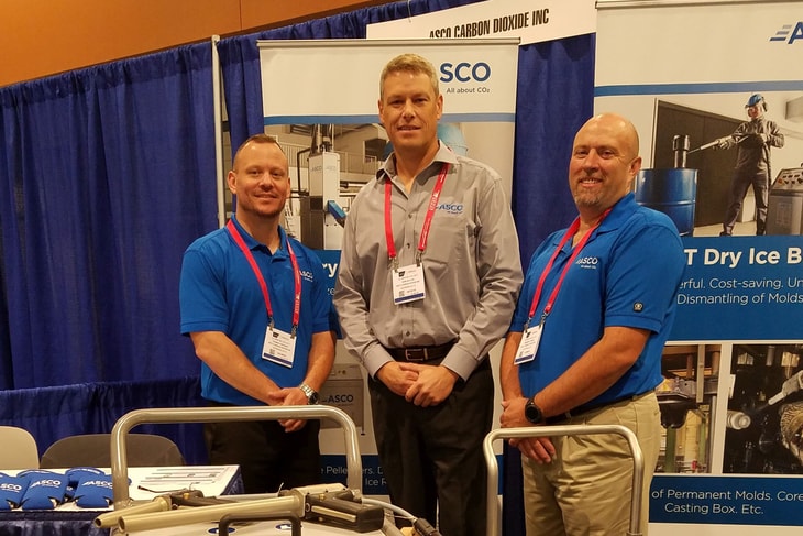 ASCO showcases dry ice blasting machines at Aluminum USA