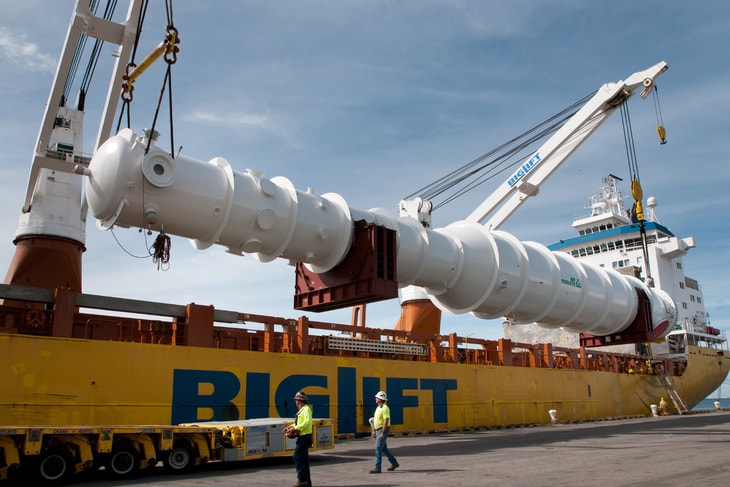 Port Manatee: Safe hands for Air Products’ 500-tonne LNG heat exchanger