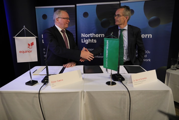 HeidelbergCement and Equinor sign MoU for CCS developments