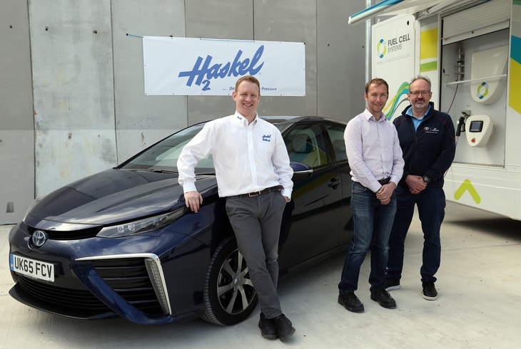 Haskel helps Toyota in its drive for hydrogen fuel cell vehicles