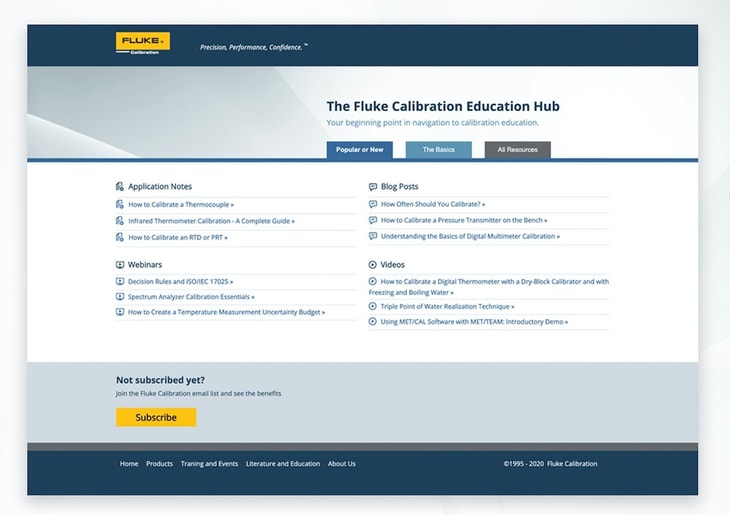 fluke-calibration-launches-education-hub-webpage