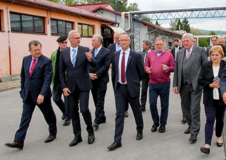 German delegation visits Croatia Messer site