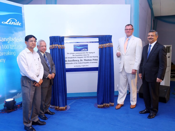 Linde breaks ground for largest liquid producing ASU in Bangladesh
