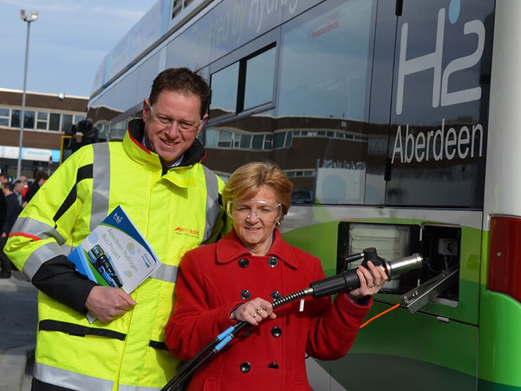 BOC celebrates 1,000th refuel at Aberdeen Hydrogen bus station