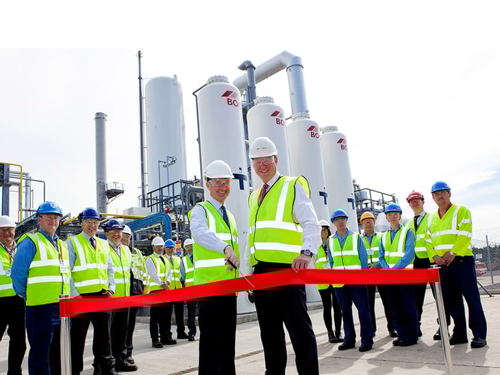 A hydrogen plant has been officially opened in Newport, South Wales, provided by BOC