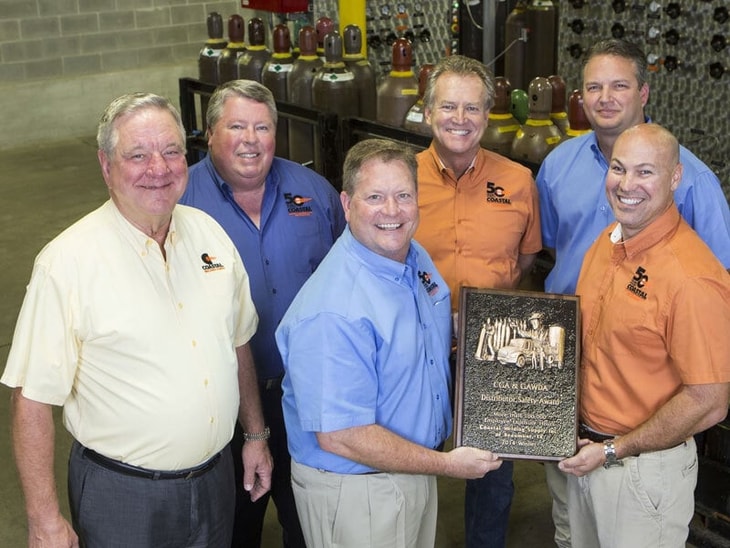 CGA and GAWDA announce the 2015 Distributor Safety Award for Coastal Welding Supply