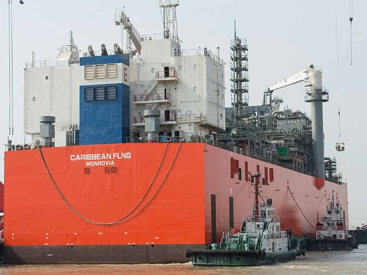 Undocking of world’s first FLNG facility