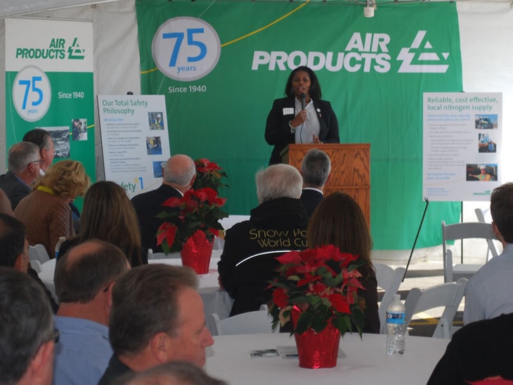 Air Products holds a grand opening ceremony for its new liquid nitrogen facility in Odessa, Texas