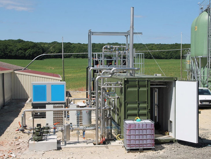 Weltech’s biome thane plant in France supplies gas to French distributor GrDF