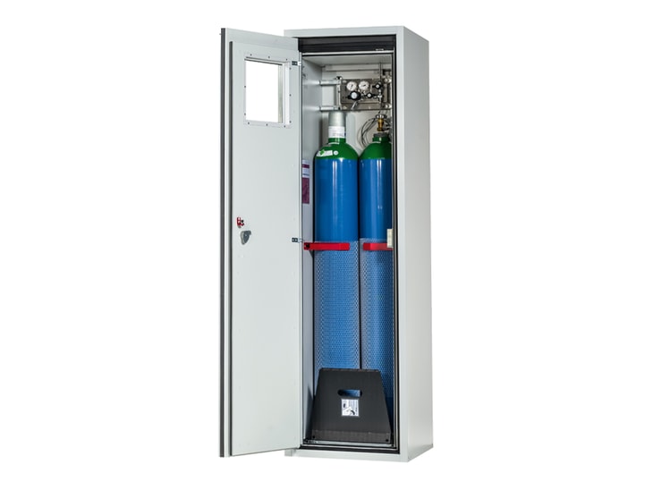 The safe storage of compressed gas cylinders