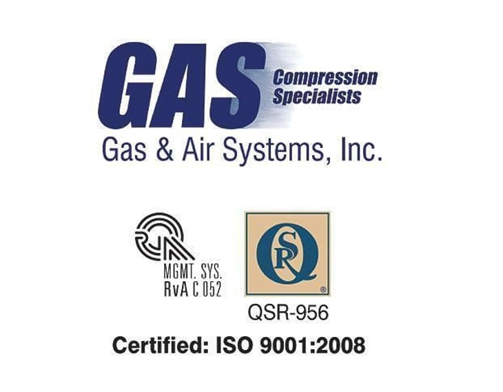 Gas & Air Systems announces ISO 9001:2008 certification