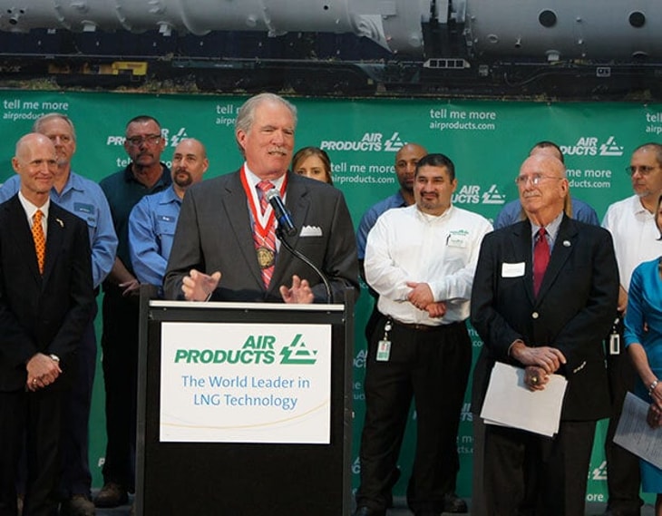 Air Products opens LNG manufacturing facility