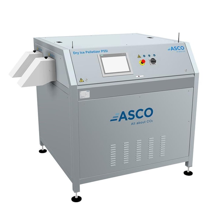 ASCO’s new Dry Ice Pelletizer produces different sizes simultaneously