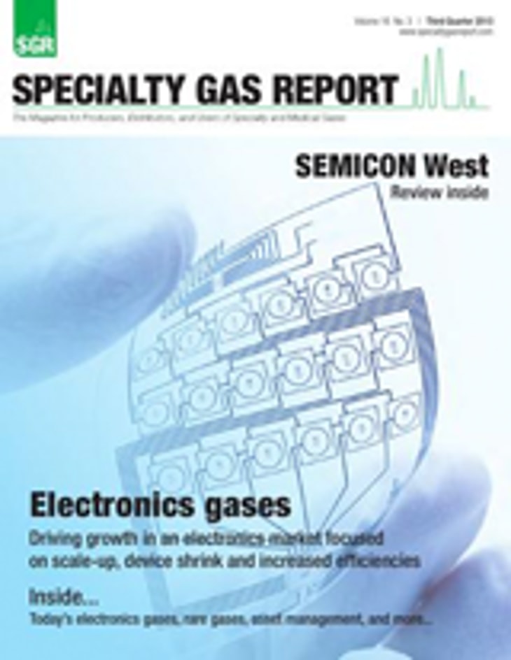Specialty Gas Report Volume 16, No. 3 – Third Quarter 2013