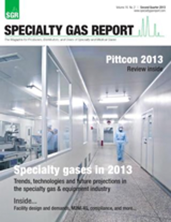 Specialty Gas Report Volume 16, No. 2 – Second Quarter 2013