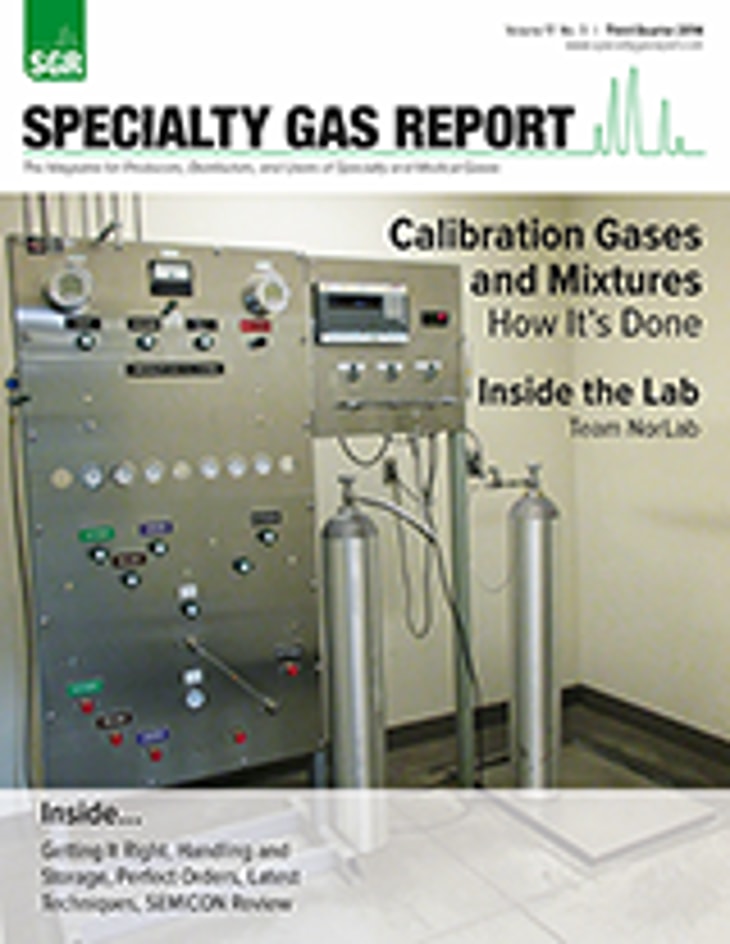 Specialty Gas Report Volume 17, No. 3 – Third Quarter 2014