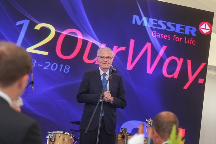 CEO Messer Group Stefan Messer.