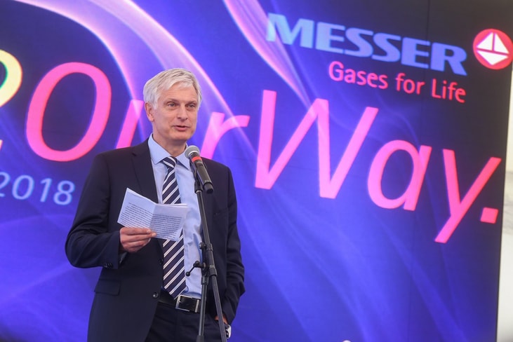 CEO of Messer Technogas and VP for the Southeastern European region Ernst Bode.