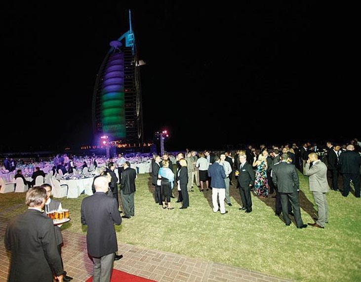 Delegates gather for the Gala Dinner at the conference in Dubai (2011).