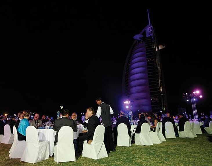 Delegates enjoy the Gala Dinner in Dubai, UAE.