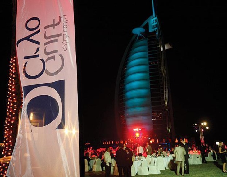 Delegates enjoy the Gala Dinner in Dubai, UAE.