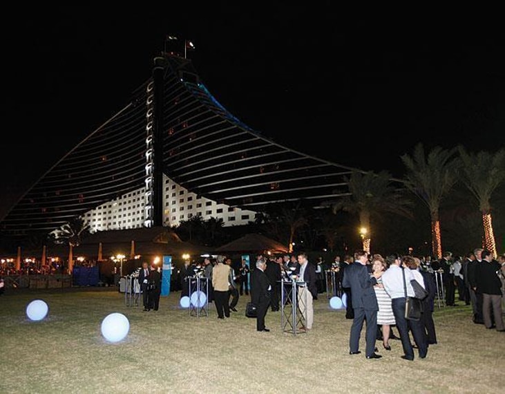 Delegates enjoy the Gala Dinner in Dubai, UAE.
