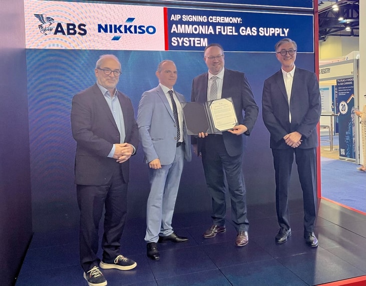 Nikkiso awarded approval in principle for ammonia fuel supply system